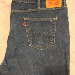 Men’s Levi's 541 Dark Blue Regular Straight Jeans W: 48”  L: 24”